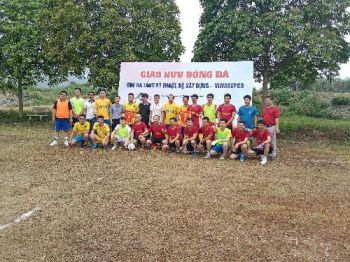 VIWASUPCO tổ chức giao hữu bóng đá vơi Cục hạ tầng kỹ thuật - Bộ xây dựng