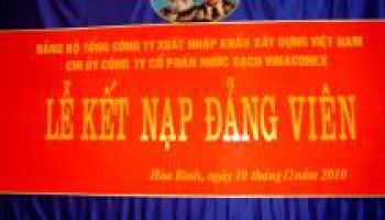 Lễ kết nạp Đảng viên mới cho các Phòng, Trạm, Đội