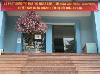 VIWASUPCO phát động thi đua “60 ngày đêm (từ ngày 30/01/2023 – 30/03/2023) quyết tâm hoàn thành tiến độ gói thầu EPC-02”