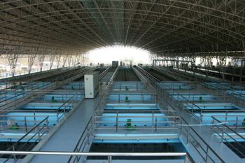 Khu xử lý Nước sạch - Công ty cổ phần Đầu tư Nước sạch Sông Đà.